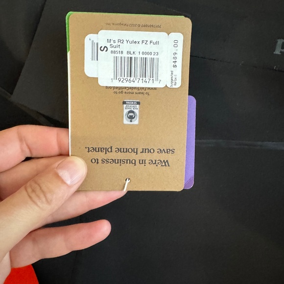 Patagonia Size Small Men’s Wetsuit Yulex R2 4/3mm NWT - Picture 3 of 3